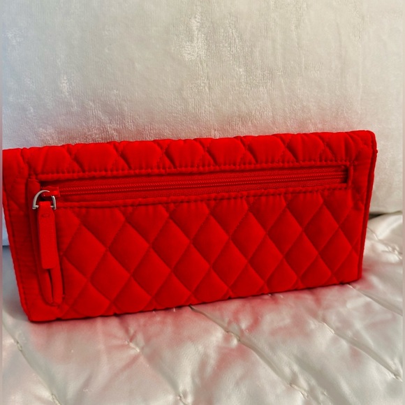 Vera Bradley Quilted Red Wallet - Picture 3 of 5